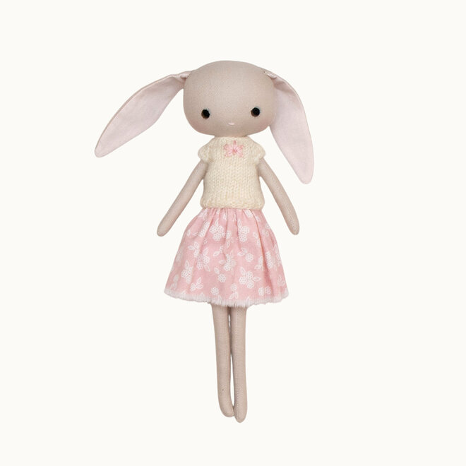 Little Dearling Bunny Doll Pink Skirt