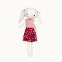 Little Dearling Bunny Doll Raspberry Skirt