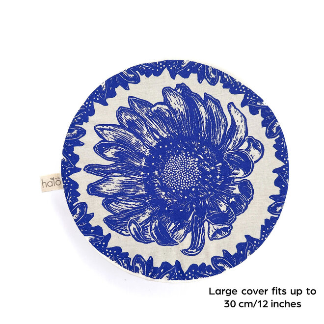 Cover Dish and Bowl African Flowers Large