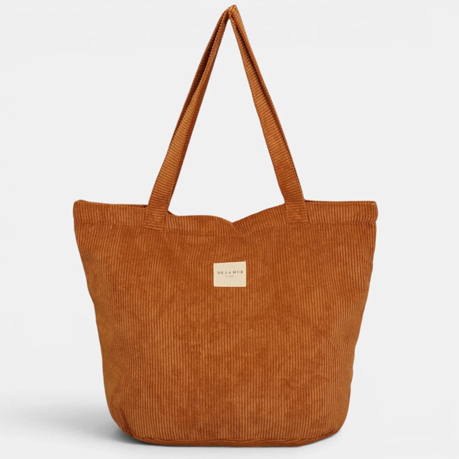 Corduroy Zippered Bag Barro Large