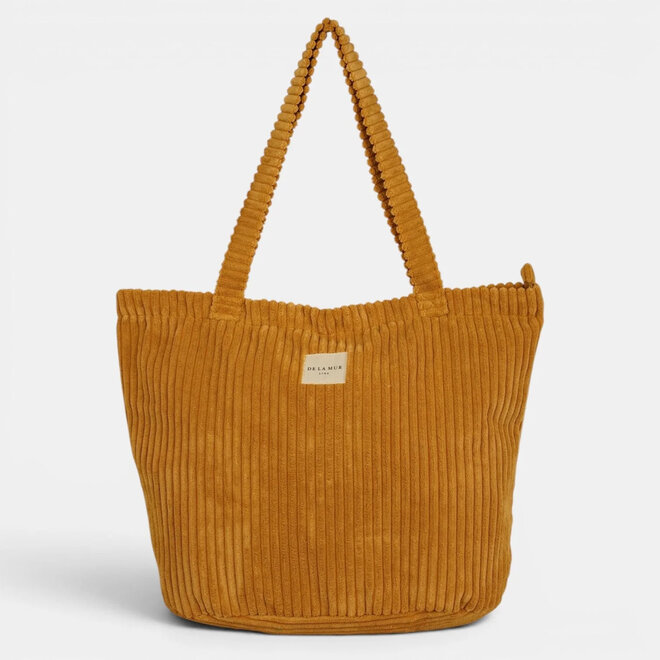 Corduroy Zippered Bag Maiz Large
