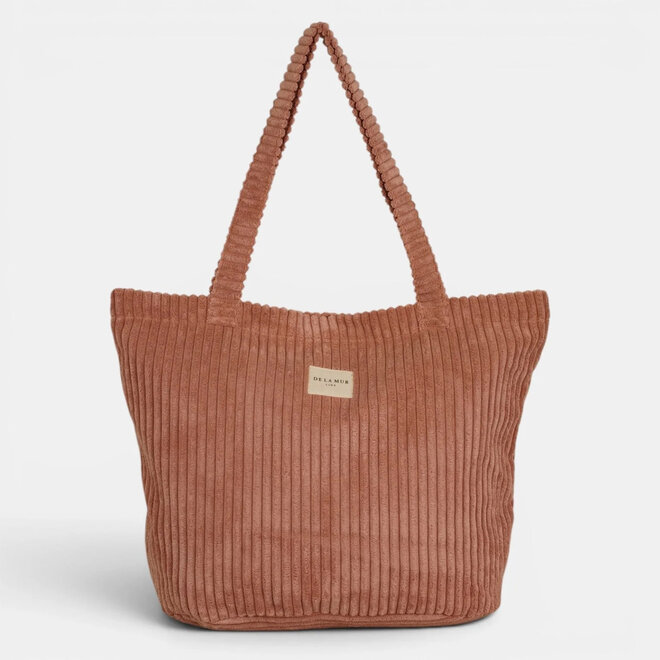 Corduroy Zippered Bag Crepe Large