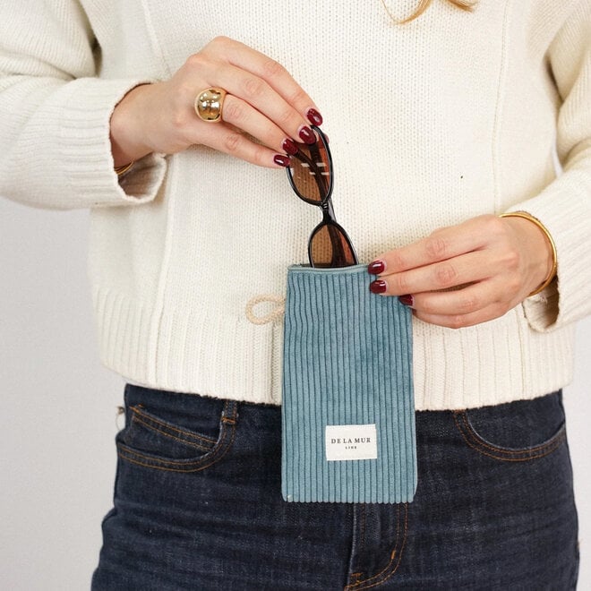 Corduroy Eyewear Case Jade