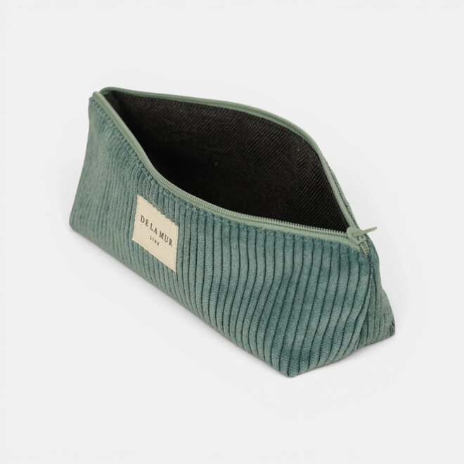 Corduroy Pencil Case Jade