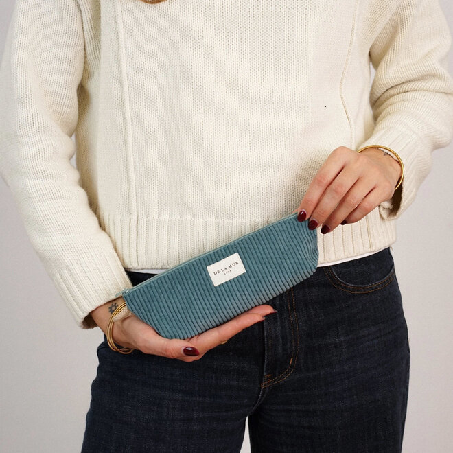 Corduroy Pencil Case Jade