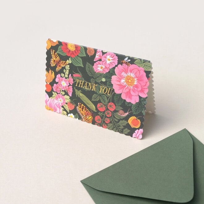 Card Thank You Garden Bloom