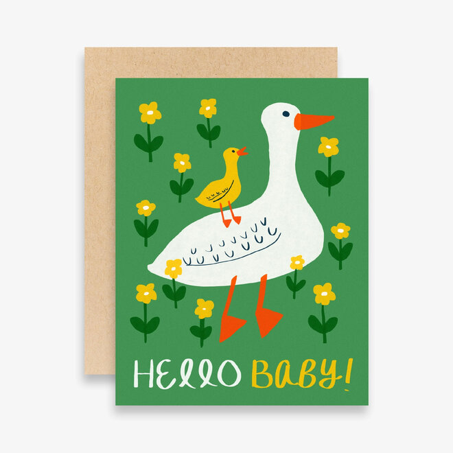 Card Duck Hello Baby