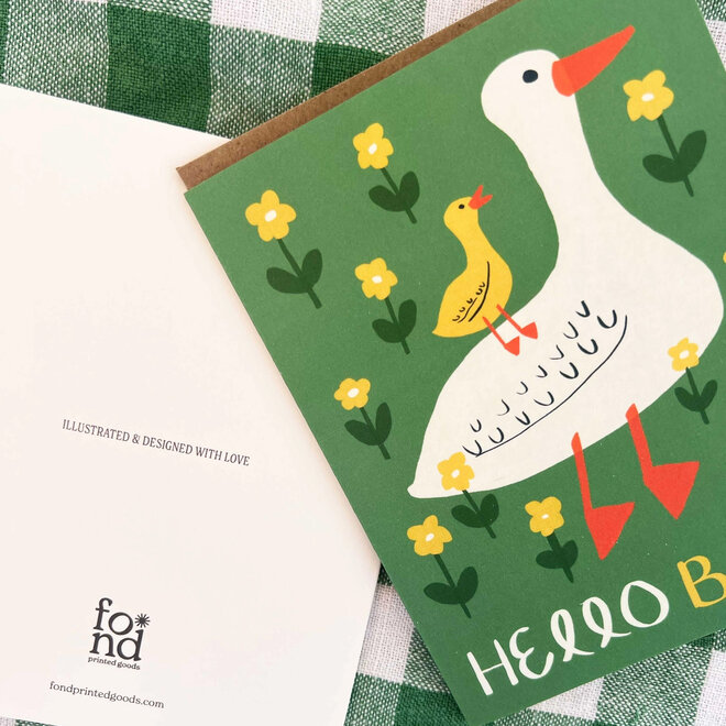 Card Duck Hello Baby