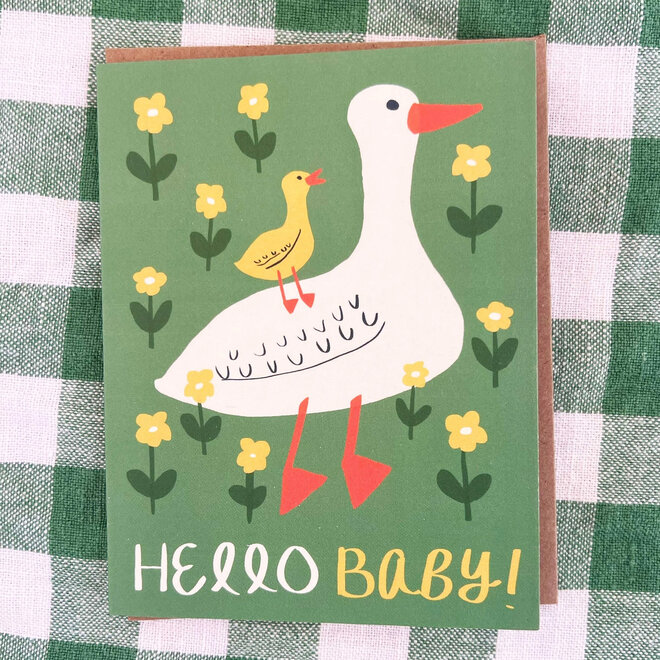 Card Duck Hello Baby