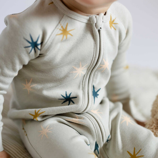 Sleeper Ribbed Baby Footless North Star