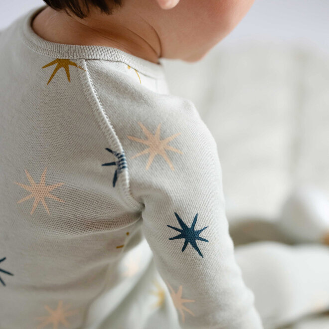 Sleeper Ribbed Baby Footless North Star