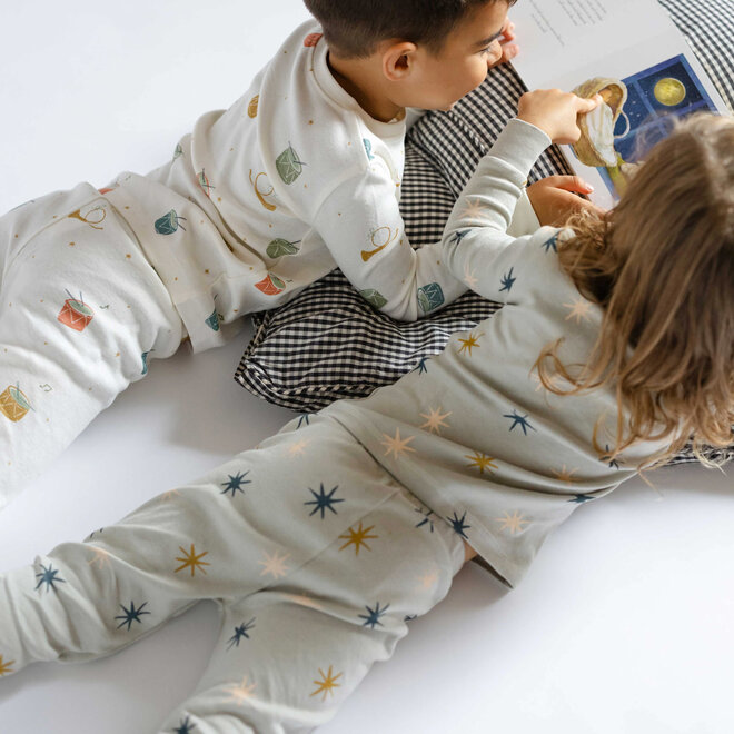 Toddler Pajama Ribbed North Star