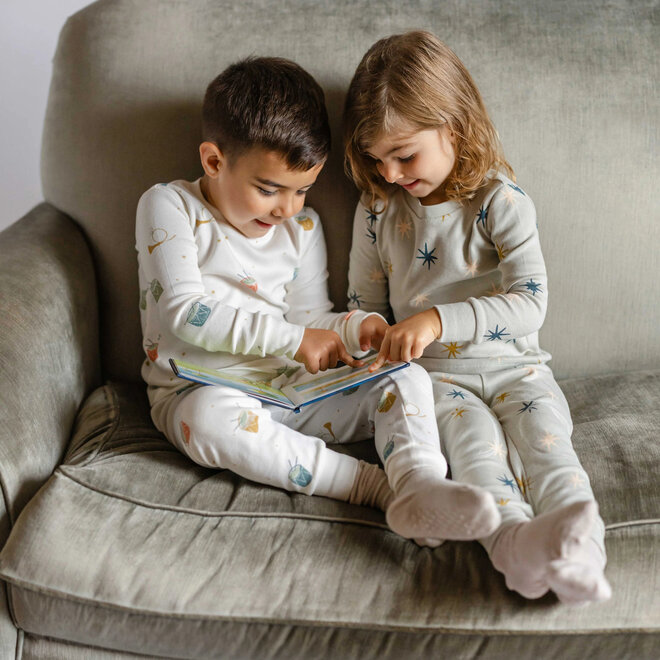 Toddler Pajama Ribbed North Star