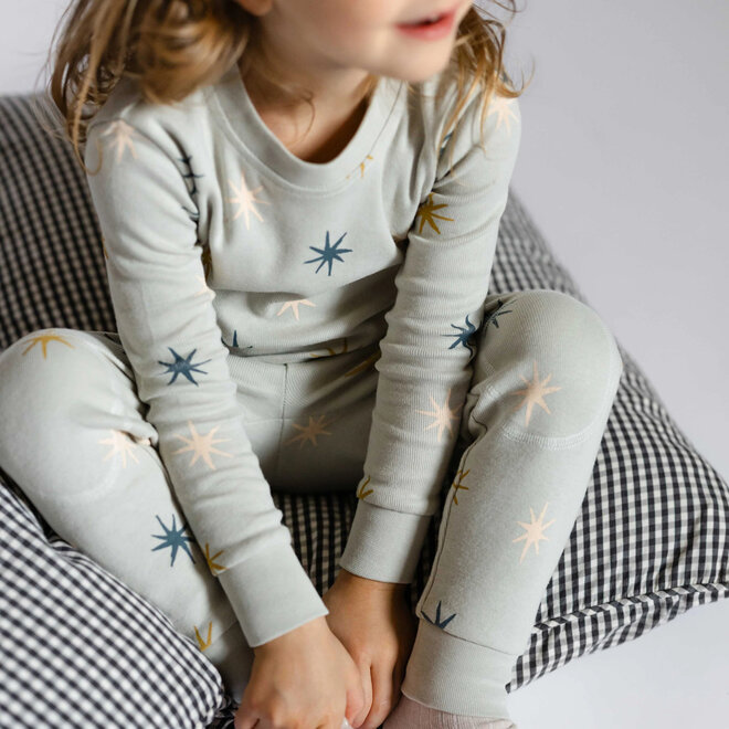 Toddler Pajama Ribbed North Star