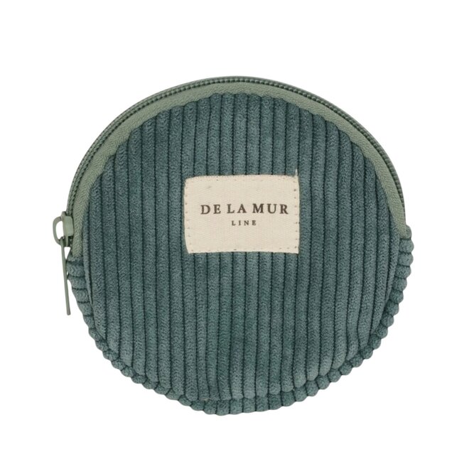 Corduroy Round Coin Purse Jade