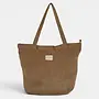 Corduroy Zippered Bag Toast Large