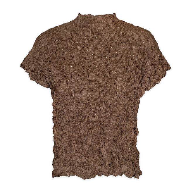 Top Astra Gold Beads Chocolate OS