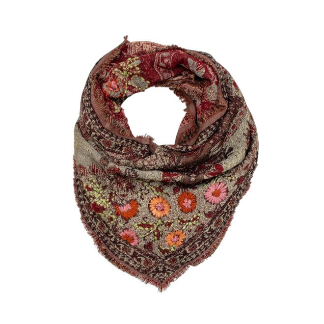 Scarf Rust Red