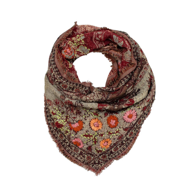 Scarf Rust Red