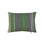 Pillow Green & Grey Stripes 15 x 11in