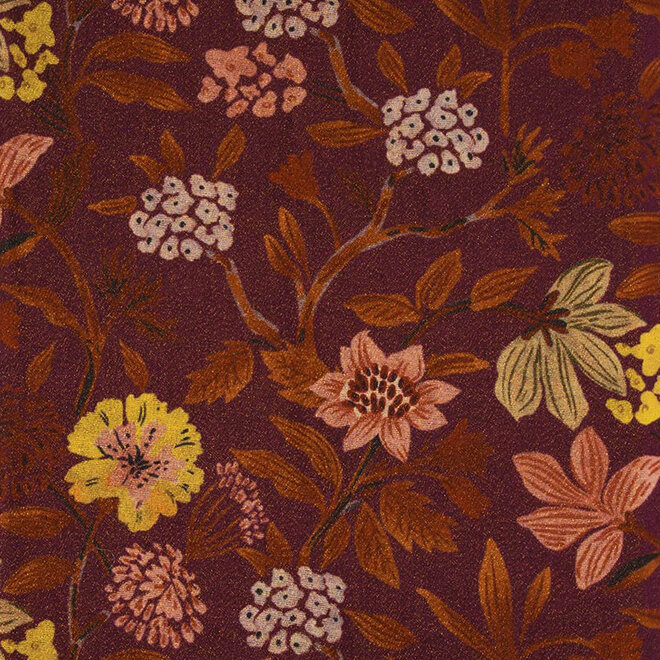 Scarf Forest Foliage Shimmer Barolo