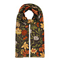 Scarf Forest Foliage Shimmer Caviar