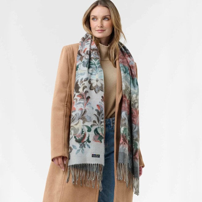 Scarf Ornamental Ombre Zen Blue