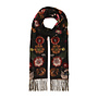 Scarf Pressed Floral True Red