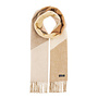 Scarf Colorblock Chevron Soft Beige