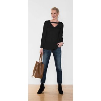 MIIK MIIK Tarina Reversible Cutout Top Womens MIIK MIIK Tarina Reversible Cutout Top Womens