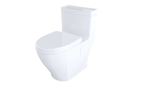 TOTO - Aimes - 1PC Elongated Bowl - Washlet+ Connection - Cotton
