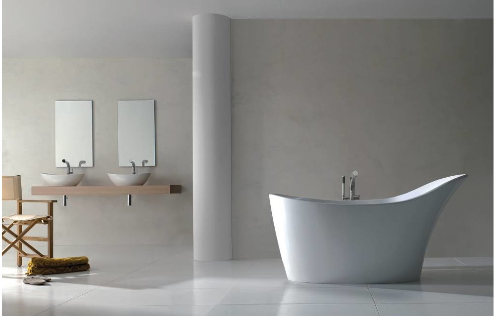 Victoria + Albert - Amalfi - freestanding slipper tub with overflow - AML-N-SW-OF