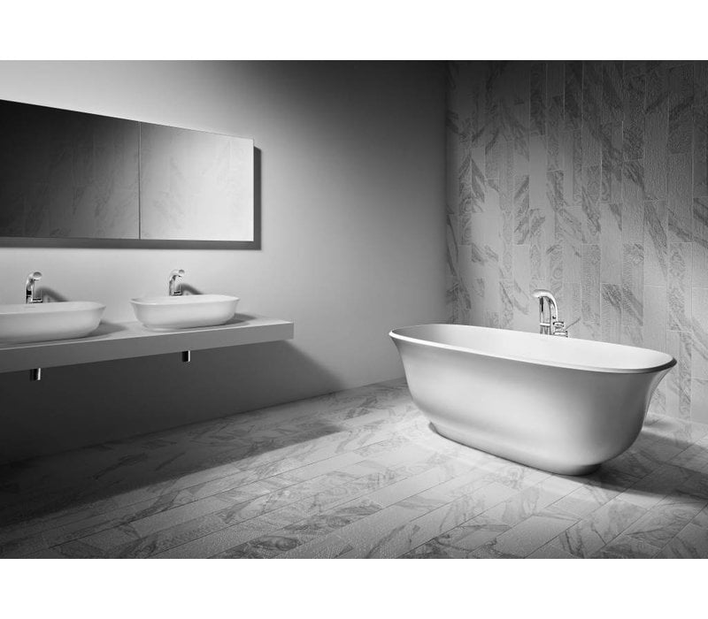 Victoria + Albert - Amiata 65"x 32" Freestanding Soaking Bathtub - Standard White - AMT-N-SW-OF