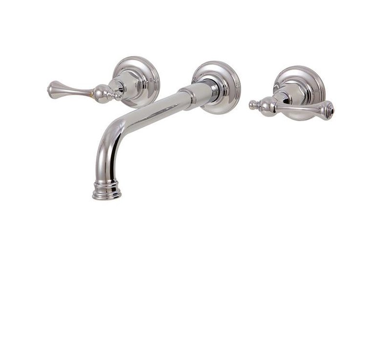 Aquabrass - Regency - 8" - Wallmount Lavatory Faucet - Polished Chrome