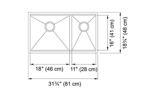 Franke Professional Series - PSX160-30RH Stainless Steel