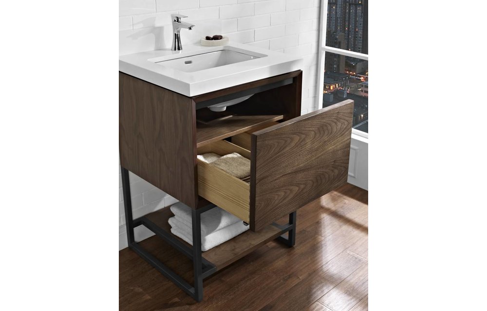 Fairmont - M4 24" Vanity - Natural Walnut - 1505-V24