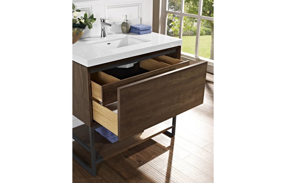 Fairmont - M4 36" Vanity - Natural Walnut - 1505-V36