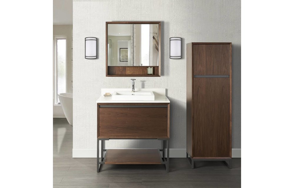Fairmont - M4 36" Vanity - Natural Walnut - 1505-V36