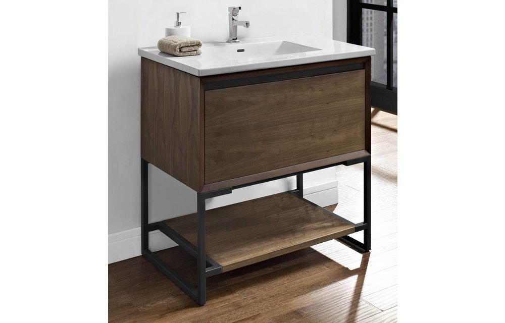 Fairmont - M4 36" Vanity - Natural Walnut - 1505-V36