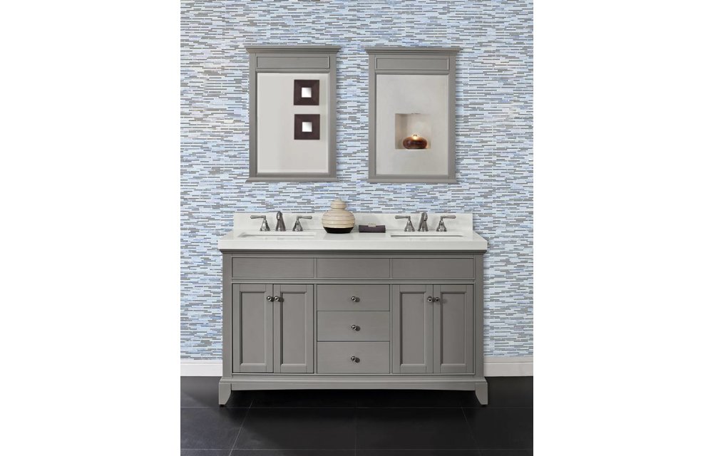 Fairmont Design's - Smithfield - 60" Double Bowl Vanity - Medium Gray - 1504-V6021D