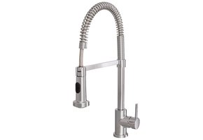 Aquabrass - Wizard - Pull-out Kitchen Faucet - Dual Stream - Polished Chrome