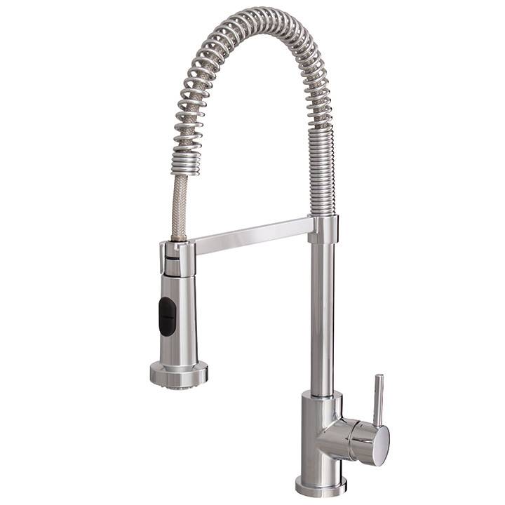 Aquabrass - Wizard - Pull-out Kitchen Faucet - Dual Stream - Polished Chrome