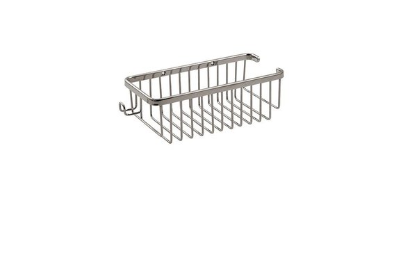 Aquabrass - Rectangular Basket with Razor Handle - Polished Chrome
