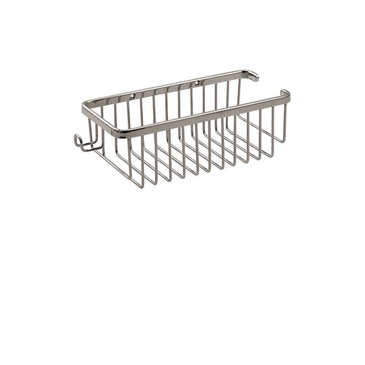 Aquabrass - Rectangular Basket with Razor Handle - Polished Chrome