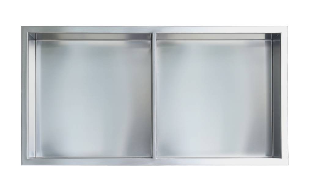Gena Shower Niche - 12" x 24" 50/50 Shelf
