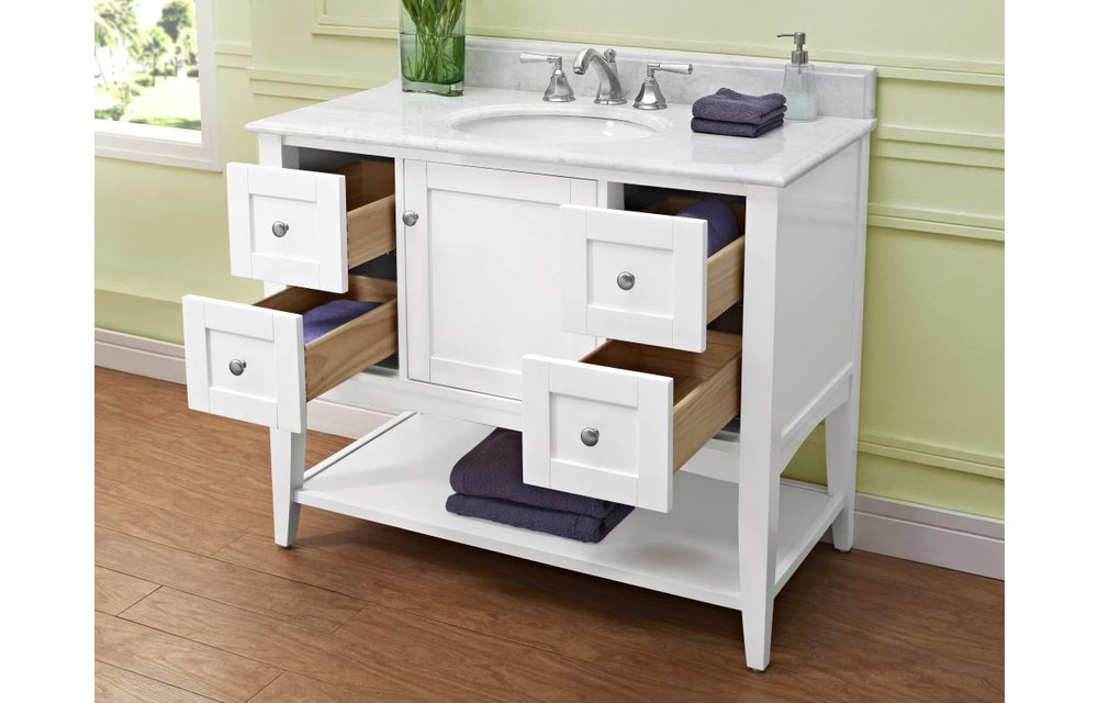 Fairmont - Shaker Americana - 42" Open Shelf Vanity