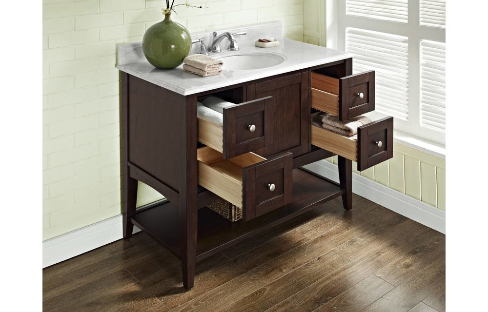 Fairmont - Shaker Americana - 42" Open Shelf Vanity