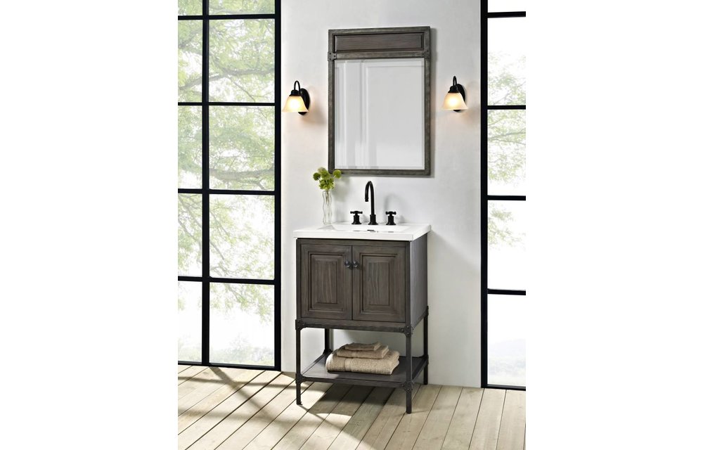 Fairmont - Toledo 24" Vanity - Door - Driftwood Gray - 1401-24