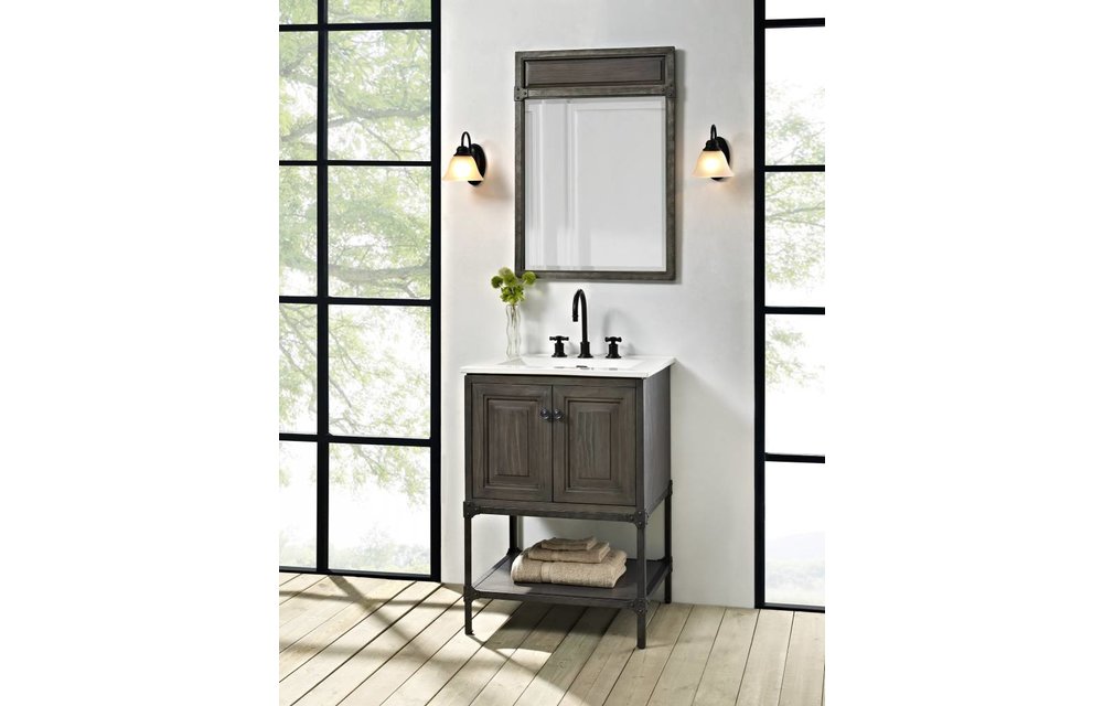 Fairmont - Toledo 24" Vanity - Door - Driftwood Gray - 1401-24