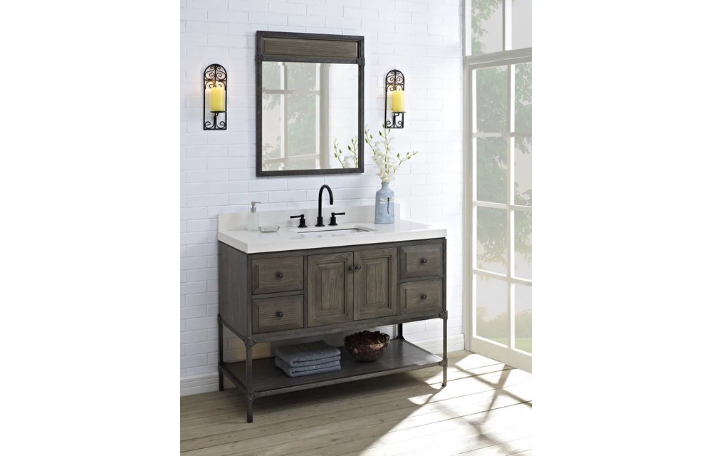 Fairmont - Toledo 48" Vanity - Door - Driftwood Gray - 1401-48